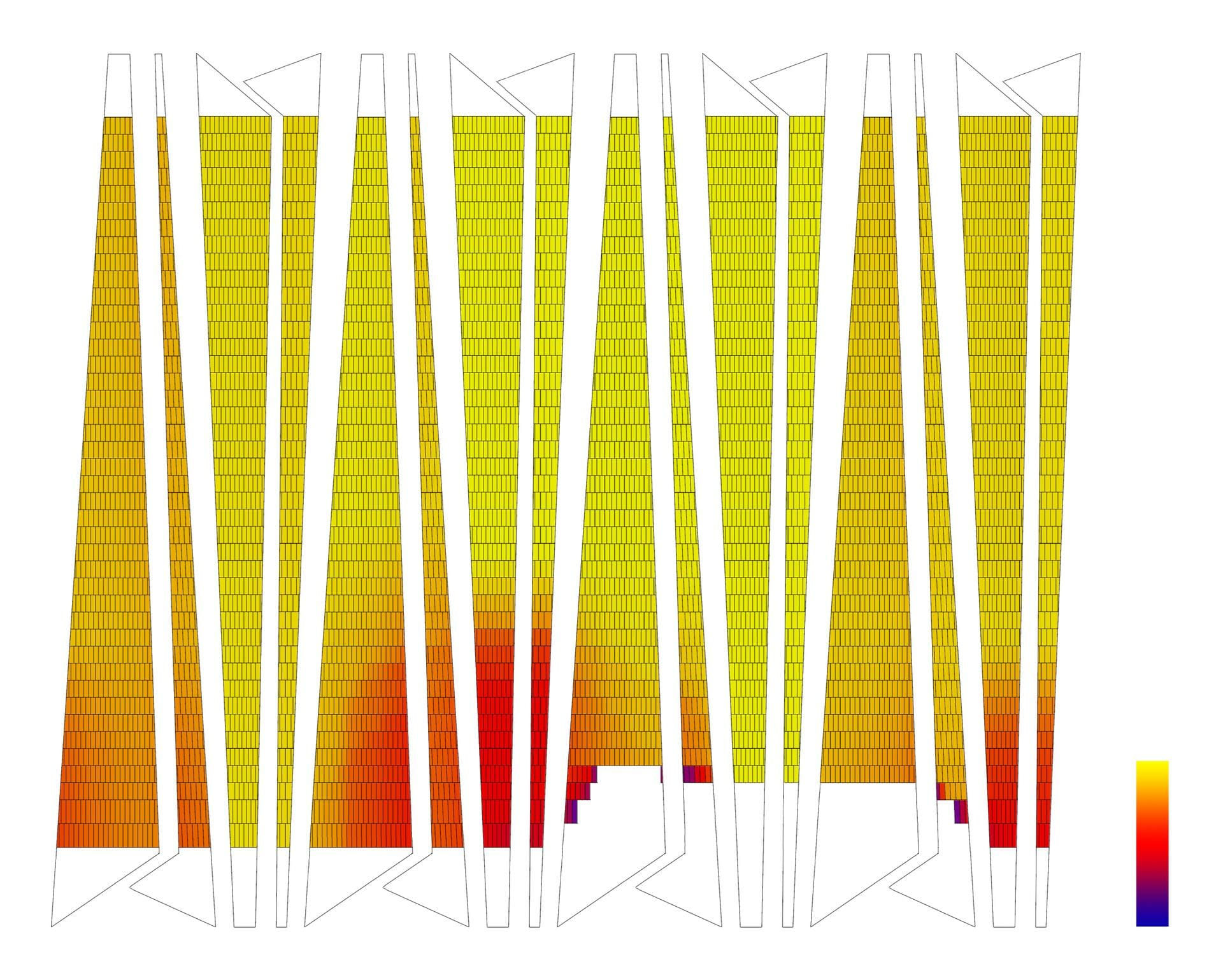 Diagram. The facade inspired by the batik patterns found in Indonesian textiles.