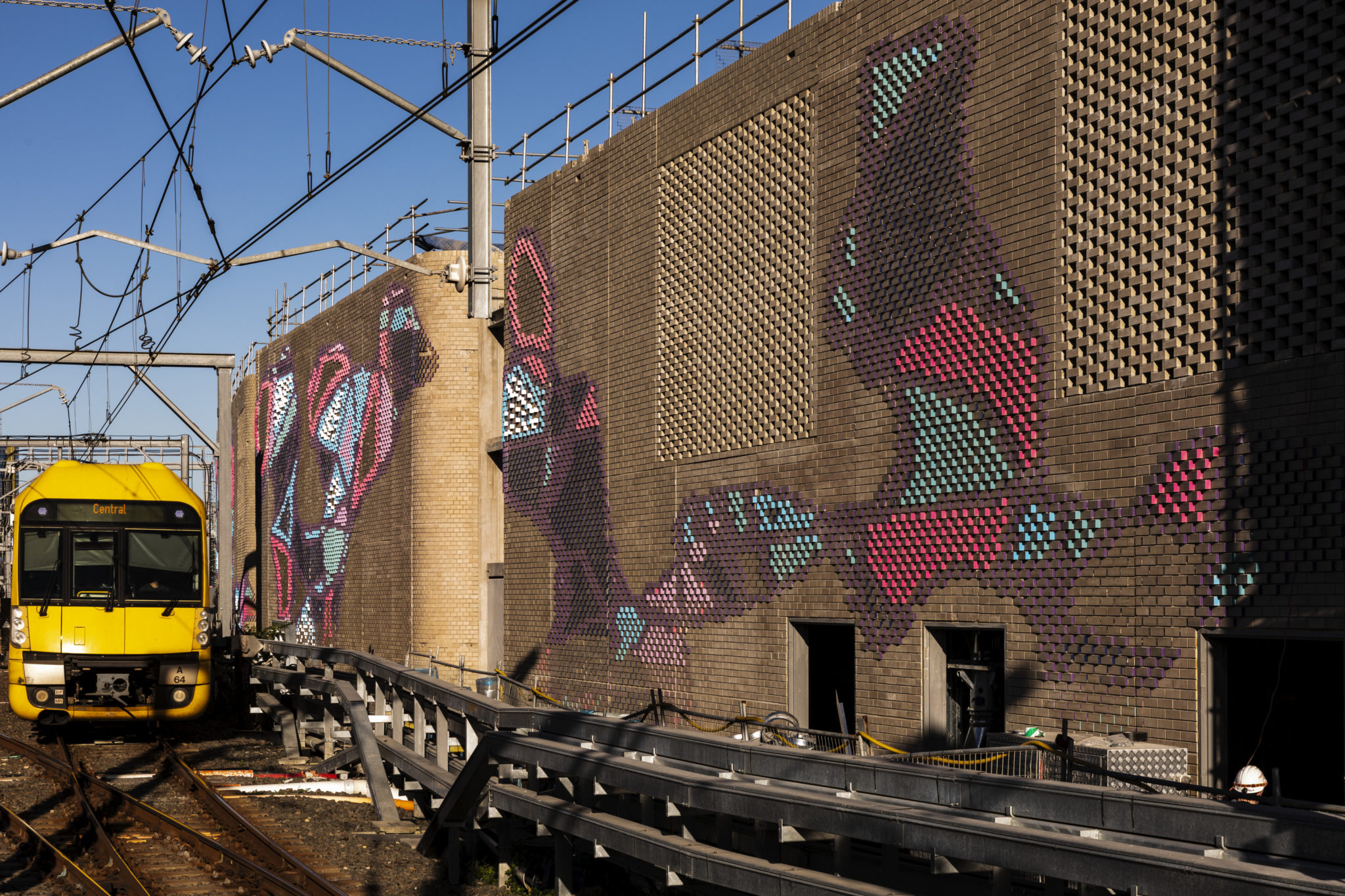 Central Station brick artwork by Bronwyn Bancroft