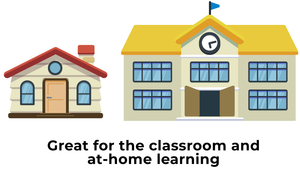 School and Home Illustration
