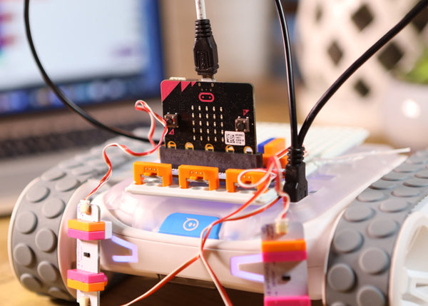 The littleBits RVR Topper Kit makes a great STEM Gift for someone who already has a Sphero RVR!